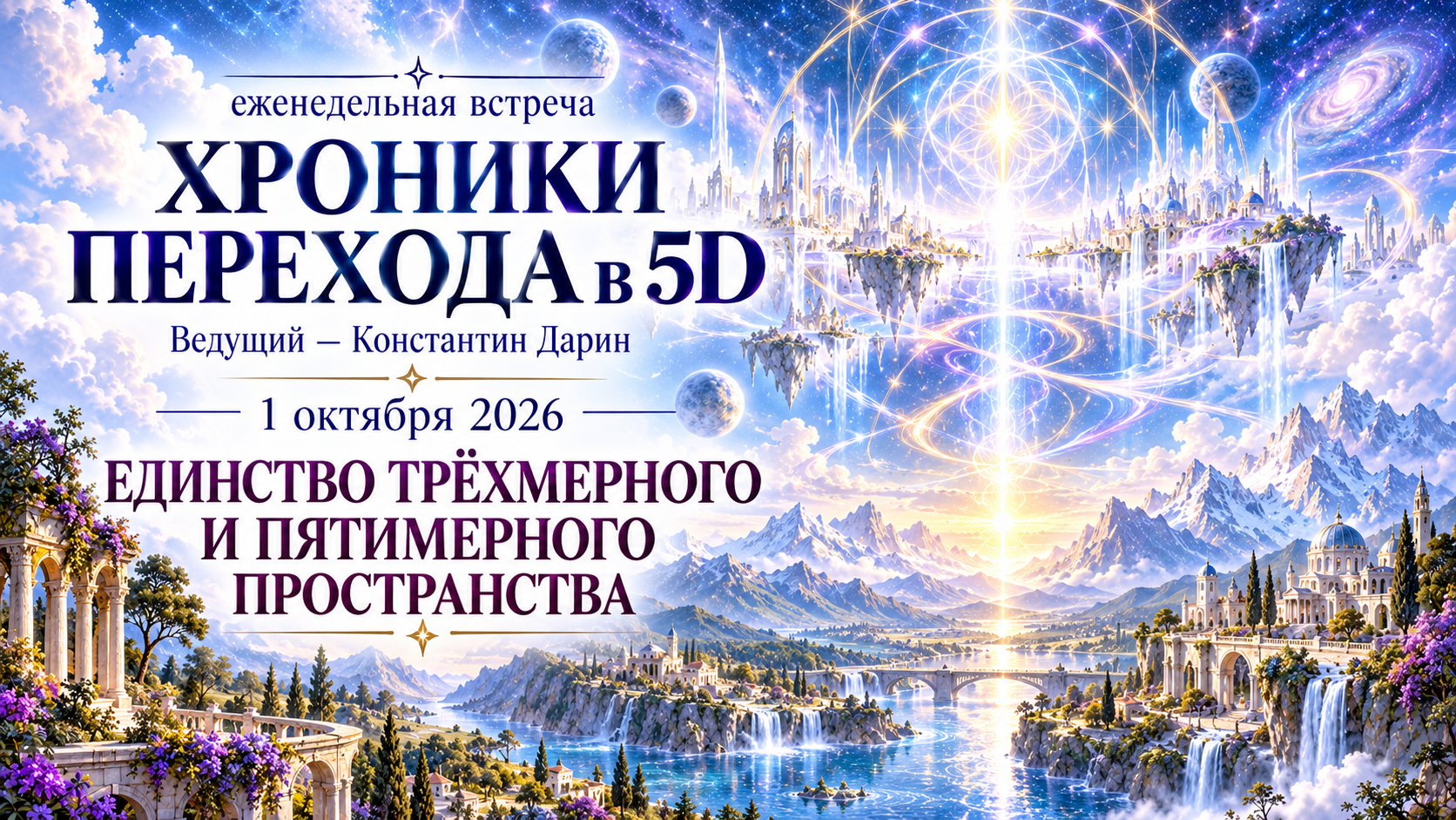 ЕДИНСТВО ТРЁХМЕРНОГО И ПЯТИМЕРНОГО ПРОСТРАНСТВА | Запись эфира TESSERADA от 01.10.2026